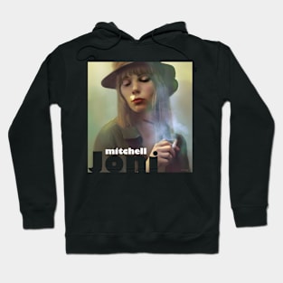 Joni Mitchell Smoking Hoodie